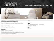 Tablet Screenshot of permanent-makeup-stuttgart.de